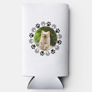 Rafraîchisseur Pour Canette Slim Portrait de chien costumizable canine