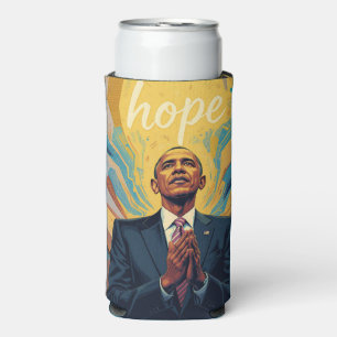 Rafraîchisseur Pour Canette Slim Président Barack Obama et le message d'espoir 