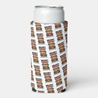 Rafraîchisseur Pour Canette Slim Refroidisseur de canette/bouteille Brainy Burgers