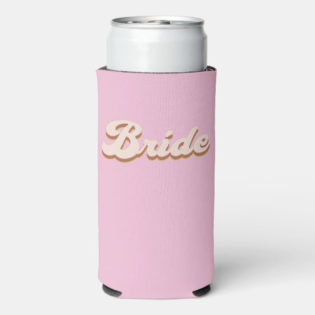 Rafraîchisseur Pour Canette Slim Rust Boho Rétro  Enterrement de Vie de Jeune Fille (Seltzer Verso)