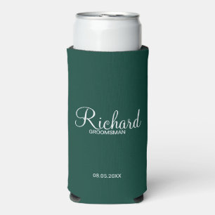 Rafraîchisseur Pour Canette Slim Script Moderne Cuisinière personnalisée