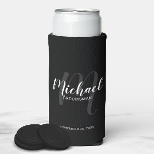 Rafraîchisseur Pour Canette Slim Script moderne Salons personnalisés