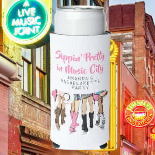 Rafraîchisseur Pour Canette Slim Sippin Pretty in Music City Nashville Bachelorette