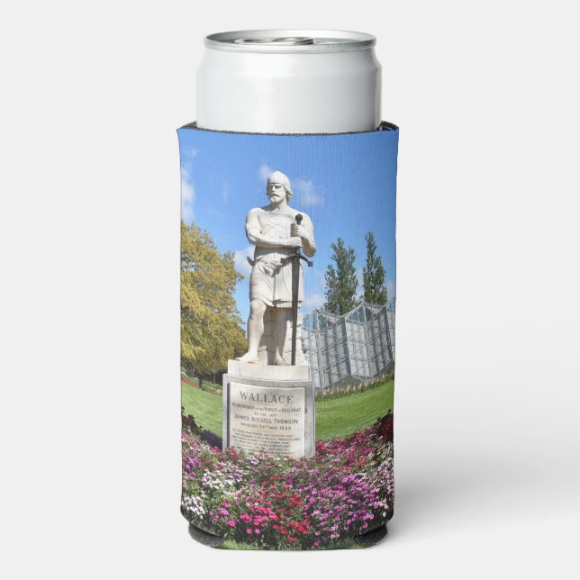 Rafraîchisseur Pour Canette Slim Statue Sir William Wallace (Seltzer Verso)