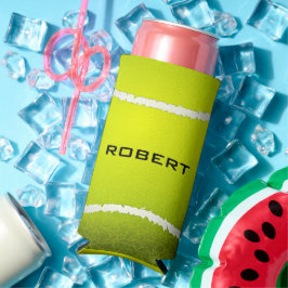Rafraîchisseur Pour Canette Slim Tennis Ball Design Seltzer Can Cooler