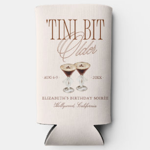 Rafraîchisseur Pour Canette Slim 'Tini Bit Older Espresso Martini Anniversaire