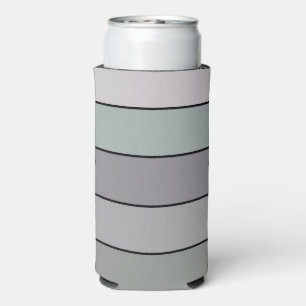 Rafraîchisseur Pour Canette Slim Vert gris avec des rayures noires sur papier aquar