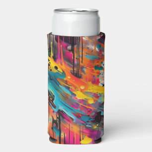 Rafraîchisseur Pour Canette Slim Vivid Chaos Splash Graffiti