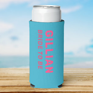 Rafraîchisseur Pour Canette Slim Voyage de Fille Moderne sur la Plage d'Été Personn
