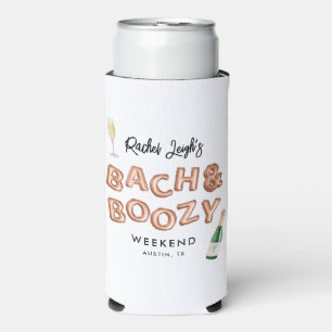 Rafraîchisseur Pour Canette Slim Week-end de célibataire Bach & Boozy Rose Gold