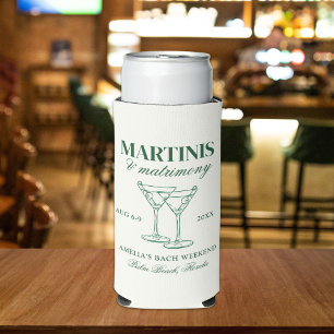 Rafraîchisseur Pour Canette Slim Week-end de célibataire Martinis & Matrimony