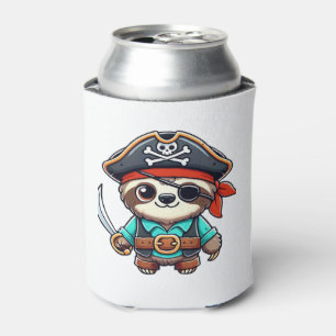 Rafraîchisseur Pour Canette Sloth Halloween Pirate Enfants Femmes Hommes Sloth