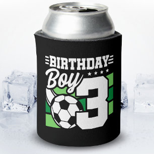 Rafraîchisseur Pour Canette Soccer Anniversaire - Garçon de 3 ans - 3ème anniv
