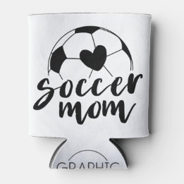 Rafraîchisseur Pour Canette Soccer Maman Heart Ball