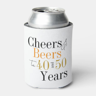 Rafraîchisseur Pour Canette Soirée d'anniversaire conjointe et bière minimes