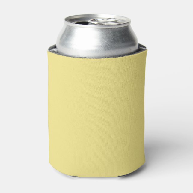 Rafraîchisseur Pour Canette Solide Pastel Jaune moderne (Can devant)