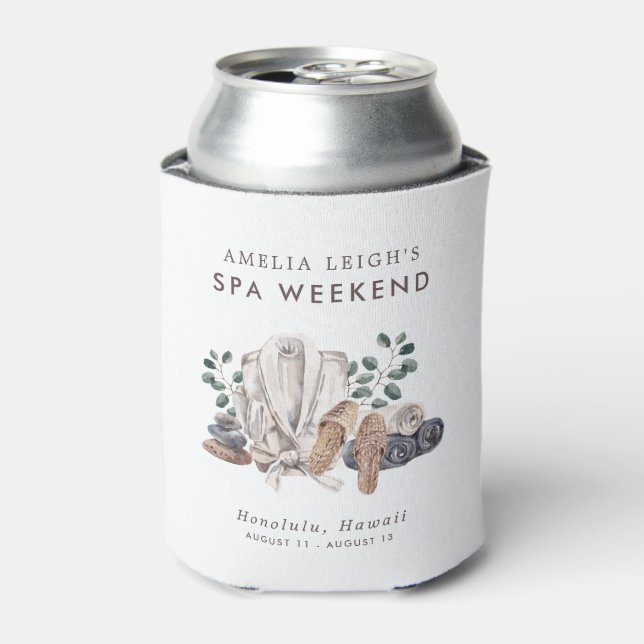 Rafraîchisseur Pour Canette Spa Bachelorette Weekend Invitation (Can devant)