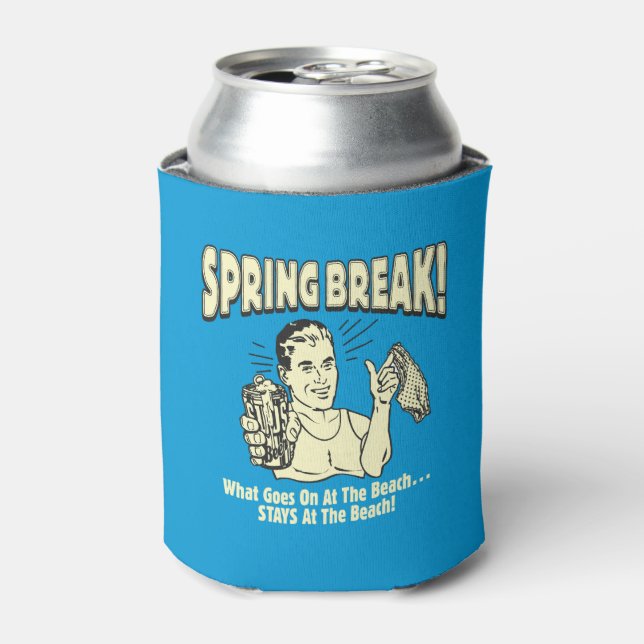 Rafraîchisseur Pour Canette Spring Break : Séjours à la plage (Can devant)