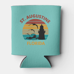 Rafraîchisseur Pour Canette St Augustine Florida Retro Vintage Sunset Design