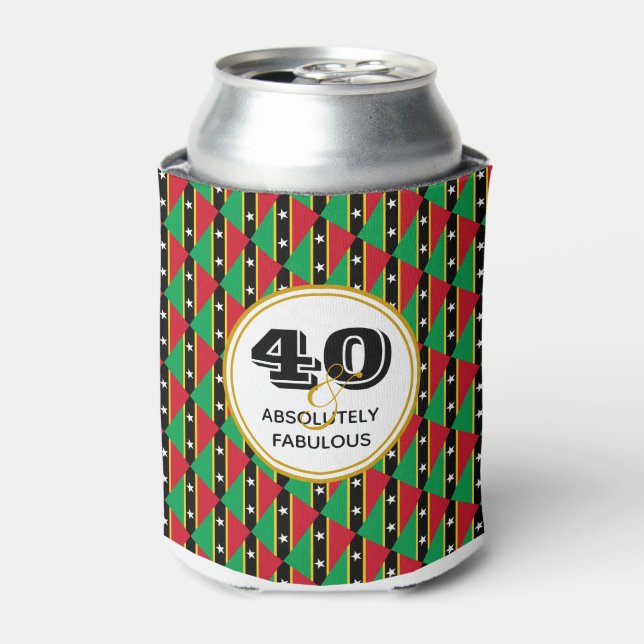 Rafraîchisseur Pour Canette ST KITTS & NEVIS 40e anniversaire Vie abondante (Can devant)