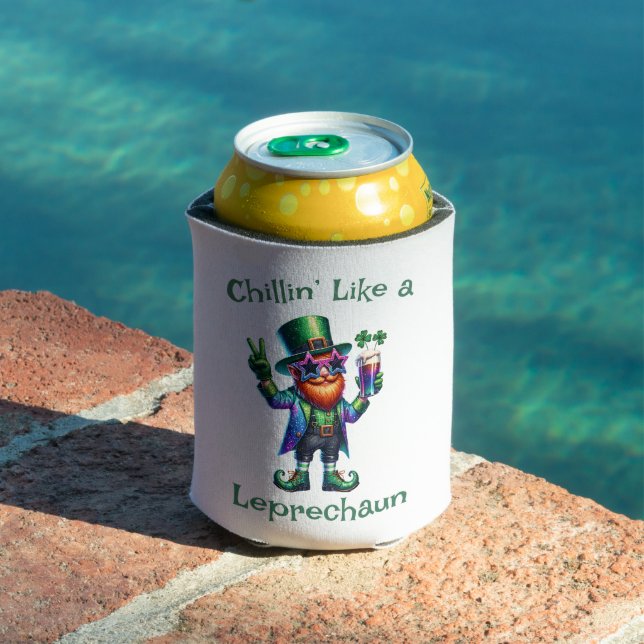 Rafraîchisseur Pour Canette St. Patrick's Day Drôle texte, Leprechaun (Piscine in situ)