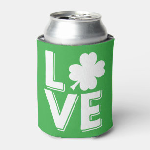 Rafraîchisseur Pour Canette St. Patrick's Day Irlandais Love Shamrock moderne