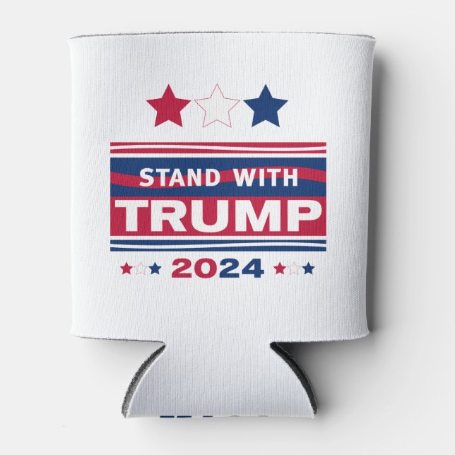 Rafraîchisseur Pour Canette Stand with Trump~2024~MAGA (Devant)