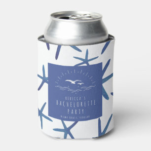 Rafraîchisseur Pour Canette Starfish Blue Beach Bachelorée