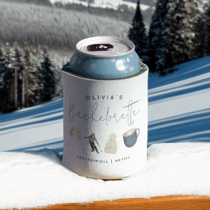 Rafraîchisseur Pour Canette Station de ski d'hiver Fête de bachelorette person