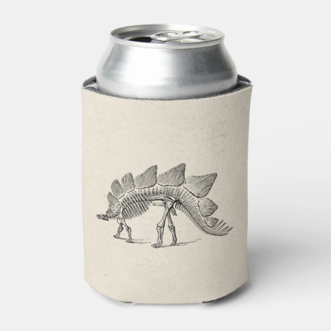 Rafraîchisseur Pour Canette Stegosaurus Dinosaure Squelette Fossile (Can devant)