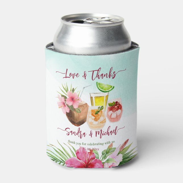 Rafraîchisseur Pour Canette Stock le bar tropical couples d'été merci (Can devant)