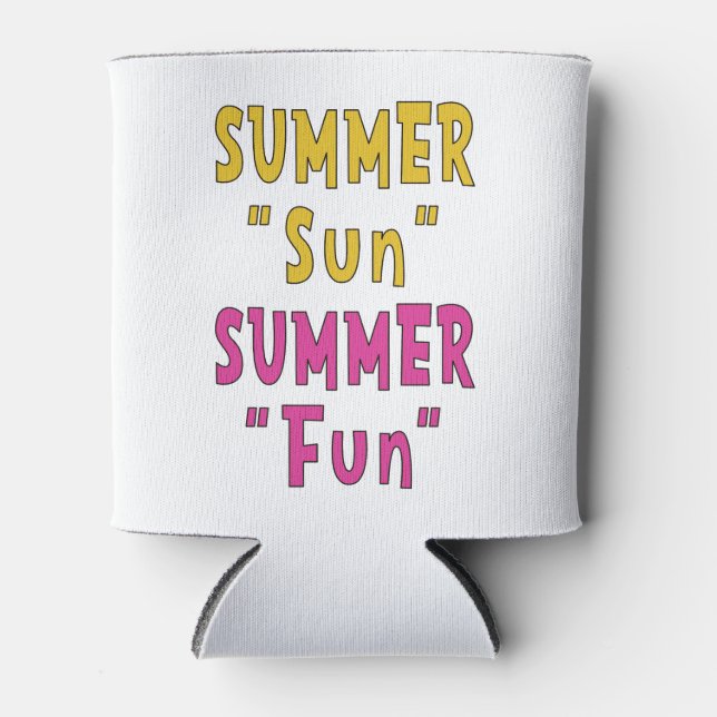 Rafraîchisseur Pour Canette Summer Sun Summer Fun (Devant)