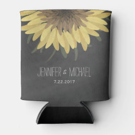 Rafraîchisseur Pour Canette Sunflower Chalkboard Russe Mariage