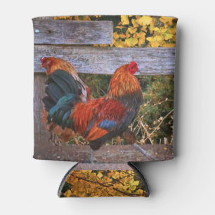 Rafraîchisseur Pour Canette Super mignon coq de ferme et clôture