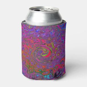 Rafraîchisseur Pour Canette Super psychédélique Magenta Retro Liquide Swirl