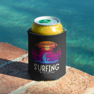 Rafraîchisseur Pour Canette Surfing depuis 2025 Rétro Vintage Mode Vacances Su