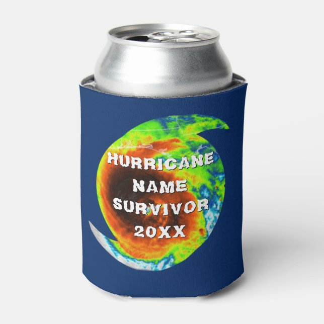 Rafraîchisseur Pour Canette Survivant de l'ouragan Personnalisé (Can devant)