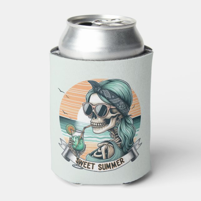 Rafraîchisseur Pour Canette Sweet Summer - Skeleton Beach Vibe (Can devant)