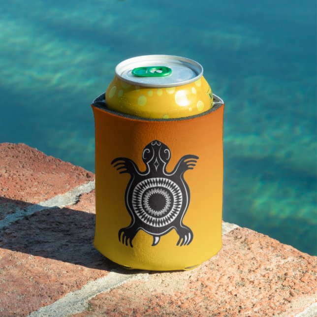 Rafraîchisseur Pour Canette Symbole amérindien de tortue (Piscine in situ)