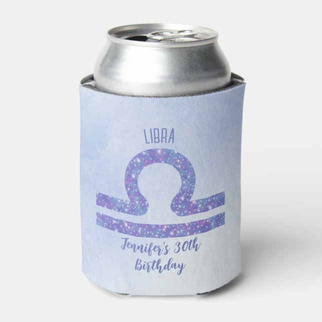 Rafraîchisseur Pour Canette Symbole Cute Libra Personnalisé Purple Anniversair (Can devant)