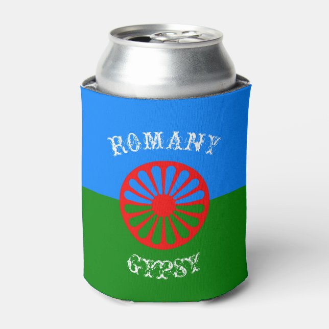 Rafraîchisseur Pour Canette Symbole officiel de la romanie gypsy peut refroidi (Can devant)