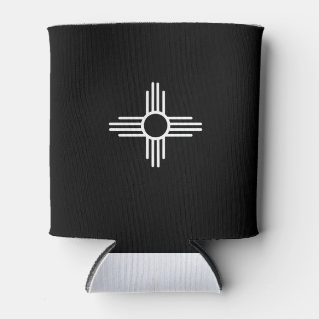 Rafraîchisseur Pour Canette Symbole Sun du drapeau du Nouveau-Mexique Zia (Devant)