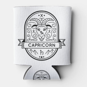 RAFRAÎCHISSEUR  POUR CANETTE SYMBOLE ZODIAC BADGE CAPRICORN STROKE