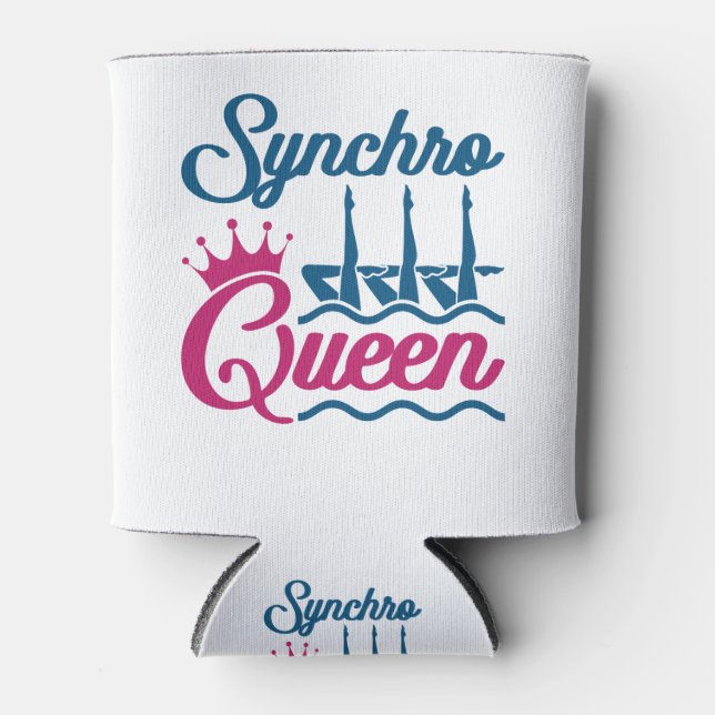 Rafraîchisseur Pour Canette Synchro Queen nage synchronisée (Devant)