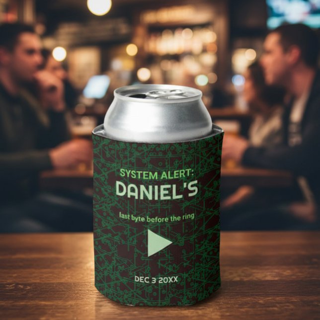 Rafraîchisseur Pour Canette System Alert Hacker Bachelor Party Can Cooler (Créateur téléchargé)