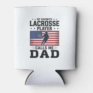Rafraîchisseur Pour Canette T-shirt vintage drapeau américain Funny Lacrosse P