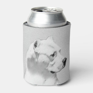 Rafraîchisseur Pour Canette Tableau Dogo Argentino - Art Chien original