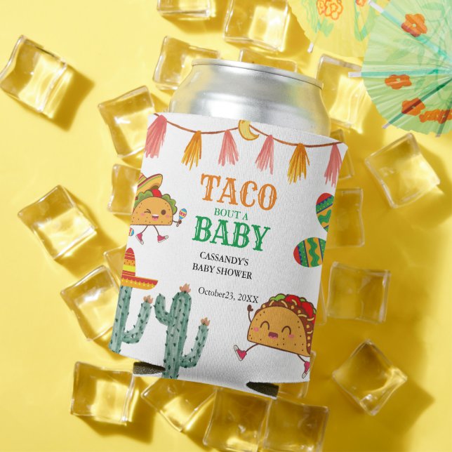 Rafraîchisseur Pour Canette Taco bout Baby Baby shower mexicain faveurs (Été in situ)
