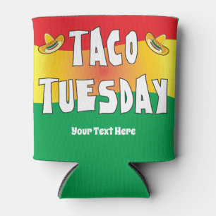 Rafraîchisseur Pour Canette Taco Mardi couleurs vives