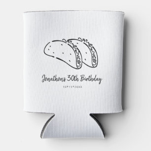 Rafraîchisseur Pour Canette Tacos fête d'anniversaire